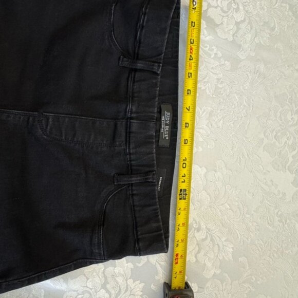 Judy Blue 9/29 Black Skinny Fit Jeggings Pull On‎ Elastic Waist Jeans Stretch - Picture 6 of 8